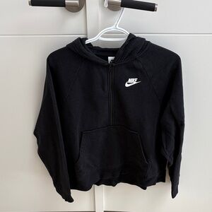 Nike Women’s Black Hoodie with White Logo
